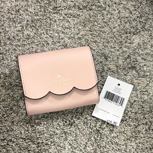 Kate Spade Blush Scalloped Card Holder